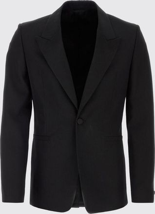 Givenchy Mens Classic Notch Lapel Blazer - Black Wool - Size EU 48 (Mens)