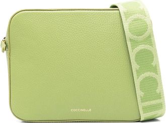 Coccinelle Cross Body Bags, female, Green, Size: ONE SIZE Stylish Leather Crossbody Bag with Zipper
