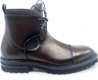 Franceschetti Derby Boots - Heren - Veterlaarzen - Bruin - 43 EU - Leer - Schoenen