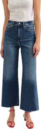 Daze Pleaser Uptown Wide Leg Jeans In Blue