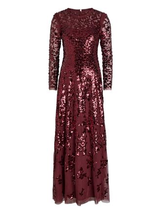 Needle & Thread Abito da sera con paillettes - Rosso