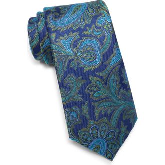 Ted Baker Culpeper Twill Paisley Silk Blend Tie in Green at Nordstrom Rack