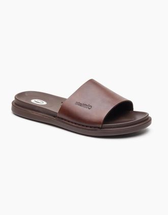 base Mens Base London Albany Leather Mens Brown Slides - Size: 12