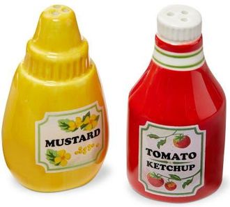 Tag Ketchup & Mustard S&P S/2 Multi Earthenware Summer in Red at Nordstrom
