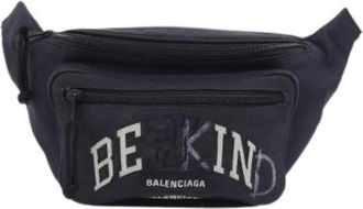 Balenciaga Pre-owned Belt Bags, male, Black, Size: ONE SIZE Pre-owned Explorer Belt Pack Nylon Waist Bag