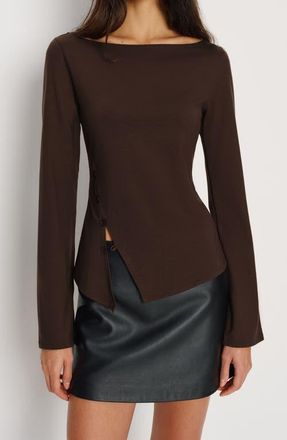Reformation Nicola Knit Top in Mole at Nordstrom, Size X-Small