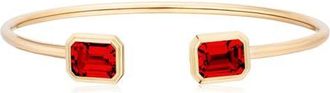 Goshwara Manhattan Round Flex Cuff in Red at Nordstrom