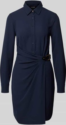 Lauren Ralph Lauren Minikleid mit kurzer Knopfleiste in Marine, Größe 34