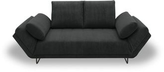 Inosign Schlafsofa »Jadelyn mit klappbaren Armlehnen, Bettsofa mit Federkern, Breite 250cm« Federkern, Cord-Bezug, incl. 2 Armlehnkissen, Liegefläche 97x250 c