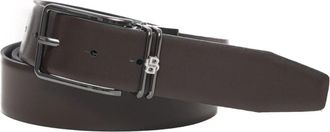 HUGO BOSS B-Icon Plq Riem - Heren - Riemen - Bruin - ONE Size - Leer - Accessoires