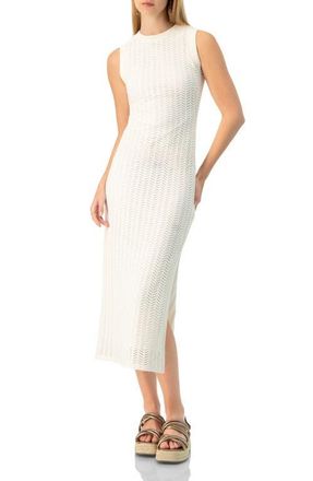 Ivonne Long Knitted Sleeveless Dress in Ivory at Nordstrom, Size 14