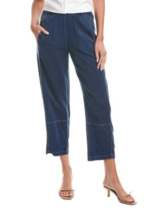 Max Studio Elastic Waist Barrel Leg Pant