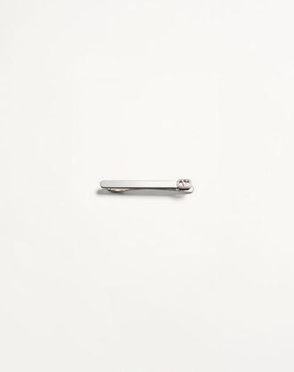 Valentino Garavani Fermacravatta Valentino Garavani Vlogo Signature In Metallo Uomo TRASPARENTE UNI