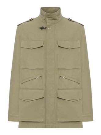 Fay EXPLORER FIELD JACKET IN WASHED COTTON - Fay Archive - Man
