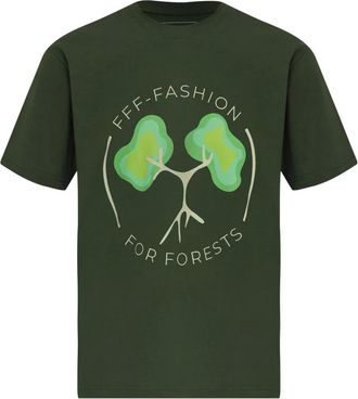 Amir Slama graphic T-shirt - unisex - Organic Cotton - GG - Green