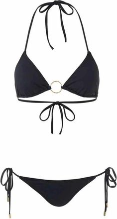 Melissa Odabash Badmode, Dames, Zwart, S, Miami Bikini Set