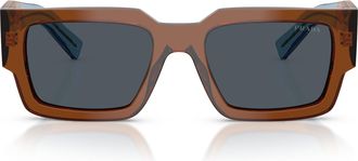 Prada 0pr B17s Rectangular Acetate Sunglasses
