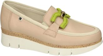 Fluchos India Moccasin - Dames - Sleehakken - Roze - 39 EU - Leer - Schoenen