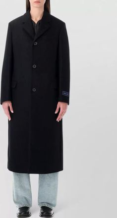 Sporty & Rich wool single-breasted coat