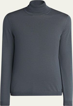 Giorgio Armani Mens Cashmere Turtleneck Long-Sleeve T-Shirt