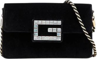 Gucci Pre-owned Shoulder Bags, female, Black, Size: ONE SIZE Pre-owned Vintage Shoulder Bag