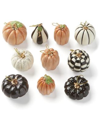 Lenox Mini Pumpkin 10pc Ornament Set