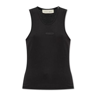 Fear of God Sleeveless Tops, female, Black, Size: 2XS T-shirt with logo