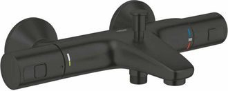GROHE QuickFix Precision Start - Miscelatore termostatico per vasca da bagno, nero opaco 345982430 - Grohe