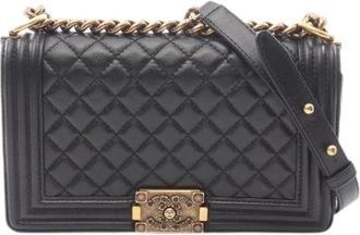 Chanel Pre-owned Boy Leather Shoulder Bag - - Pre-owned - Donna - Nero - ONE SIZE