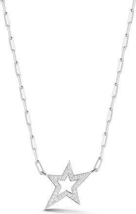 Sphera Milano Cubic Zirconia Star Pendant Necklace in Silver at Nordstrom Rack