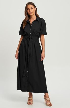 Willa Orchid Shirt Dress in Black at Nordstrom, Size 2