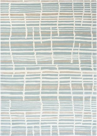 Florence Broadhurst Designer Teppich Tortoiseshell Stripe Jade - handgetuftet