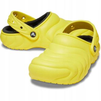 OEM Zueco Crocs Classic Forrado Overpuff 210059 M6 I Eu 3839 I W8 Amarillo Cibern&eacute;tico