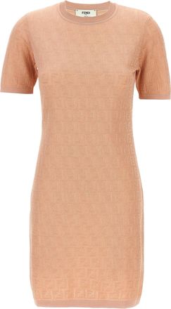 Fendi Multicolor Cotton Short Womens Dress