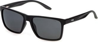 Fila SFI726 Polarized Z42P Mens Sunglasses Black Size 57