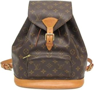 Louis Vuitton Pre-owned Backpacks, female, Brown, Size: ONE SIZE Pre-owned Canvas backpacks