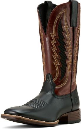 Ariat Dakota VentTEK Western Boot in Supple Black/Cinnamon at Nordstrom, Size 10.5