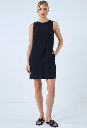 Roman Seam Detail Pocket Shift Dress