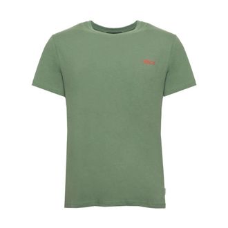 MCS T-Shirts, male, Green, Size: 2XL Logo Crew Neck Tee Short Sleeve