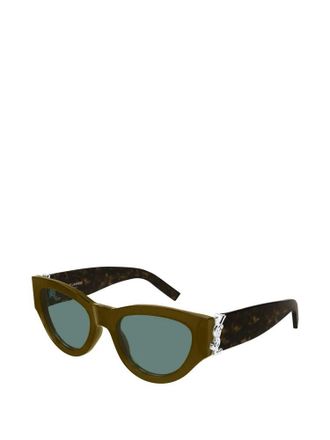 Saint Laurent Eyewear SLM94 Sunglasses - Khaki