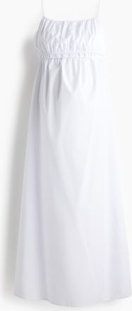 H&M MAMA Trägerkleid aus Popeline - White