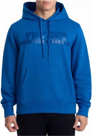 Diesel Hoodie - Heren - Hoodies - Blauw - XL - Katoen - Hoodies & sweatvesten