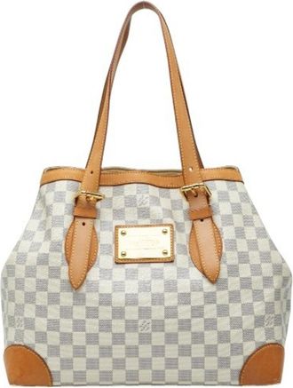 Louis Vuitton White Pvc Leather Tote Bag (Pre-Owned)