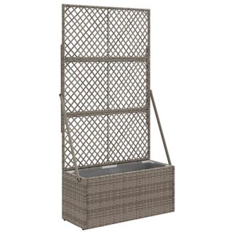 vidaXL Maceta De Jard&iacute;n Con Enrejado Gris 70 X 30 X 135 Cm Vidaxl