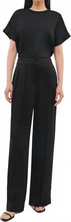 SIMKHAI Kyra Satin Pant In Black