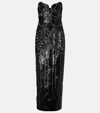 Clio Peppiatt Chandelier embellished gown