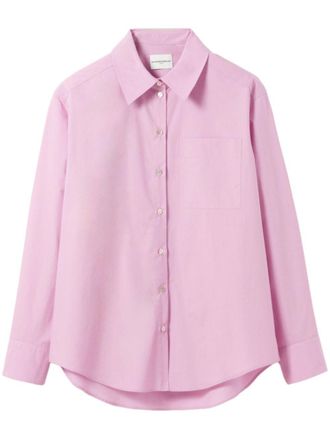 Claudie Pierlot buttoned cotton shirt - women - Cotton - 42 - Pink