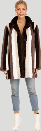 Gorski Mink Fur Stripe Stroller