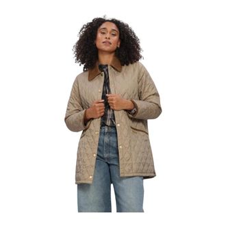 Barbour Dames Jassen Icons Modern Liddesdale Quilted Jacket - Dames - Jassen - Beige - Maat: M