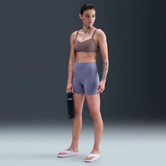 Nike Womens Zenvy High-Waisted 5 Biker Shorts in Blue | FN3156-499